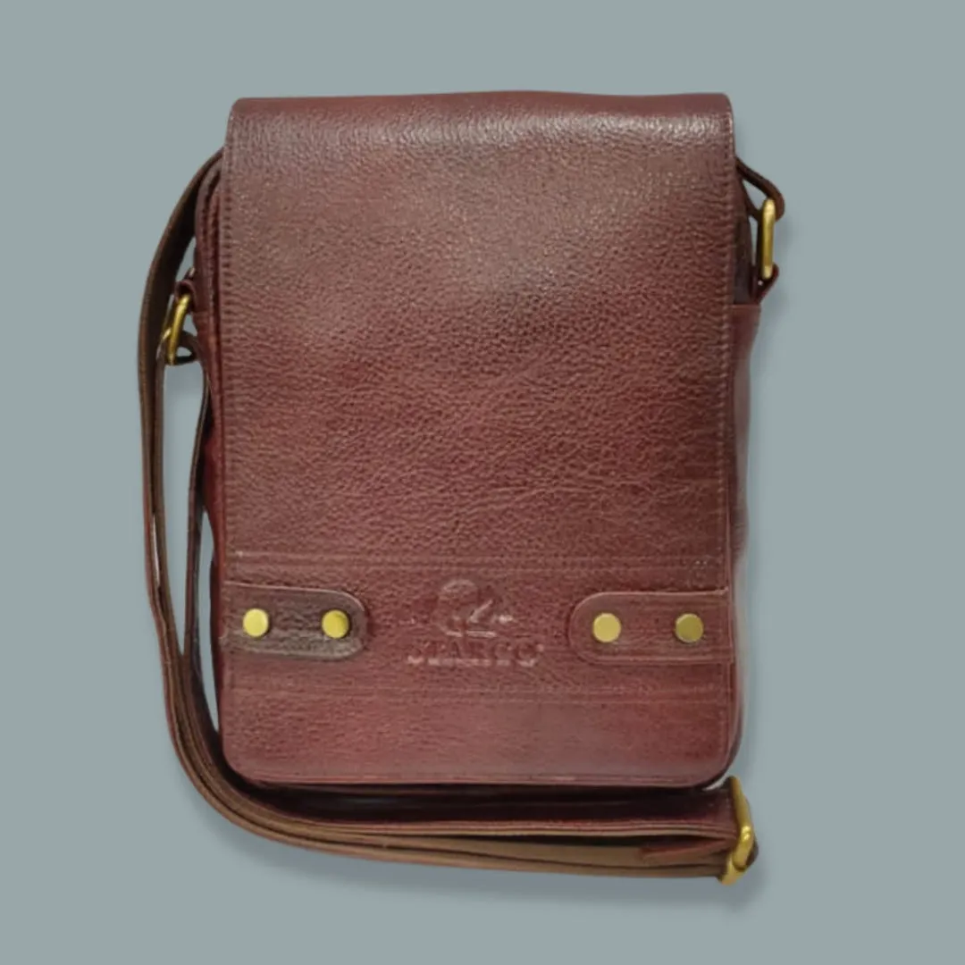 Starco Genuine Leather Sling Crossbody Bag-5