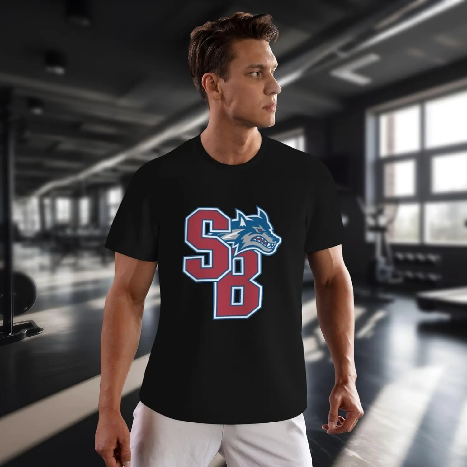 Stony Brook University Men's Lightweight Breathable Mesh Short Sleeve T-Shirt