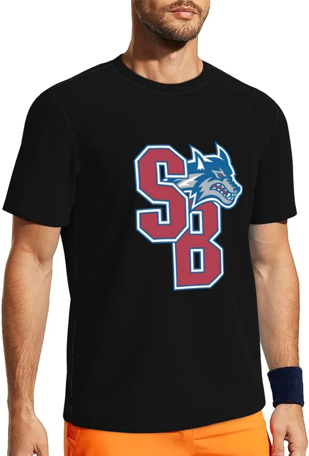 Stony Brook University Men's Lightweight Breathable Mesh Short Sleeve T-Shirt