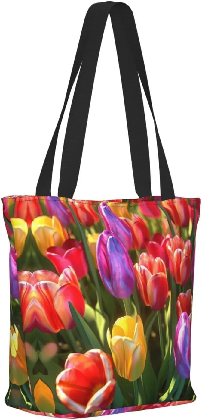 Strawberry Printed Fashionable Large Handbag And Shoulder Bag, Suitable For Various Daily Use