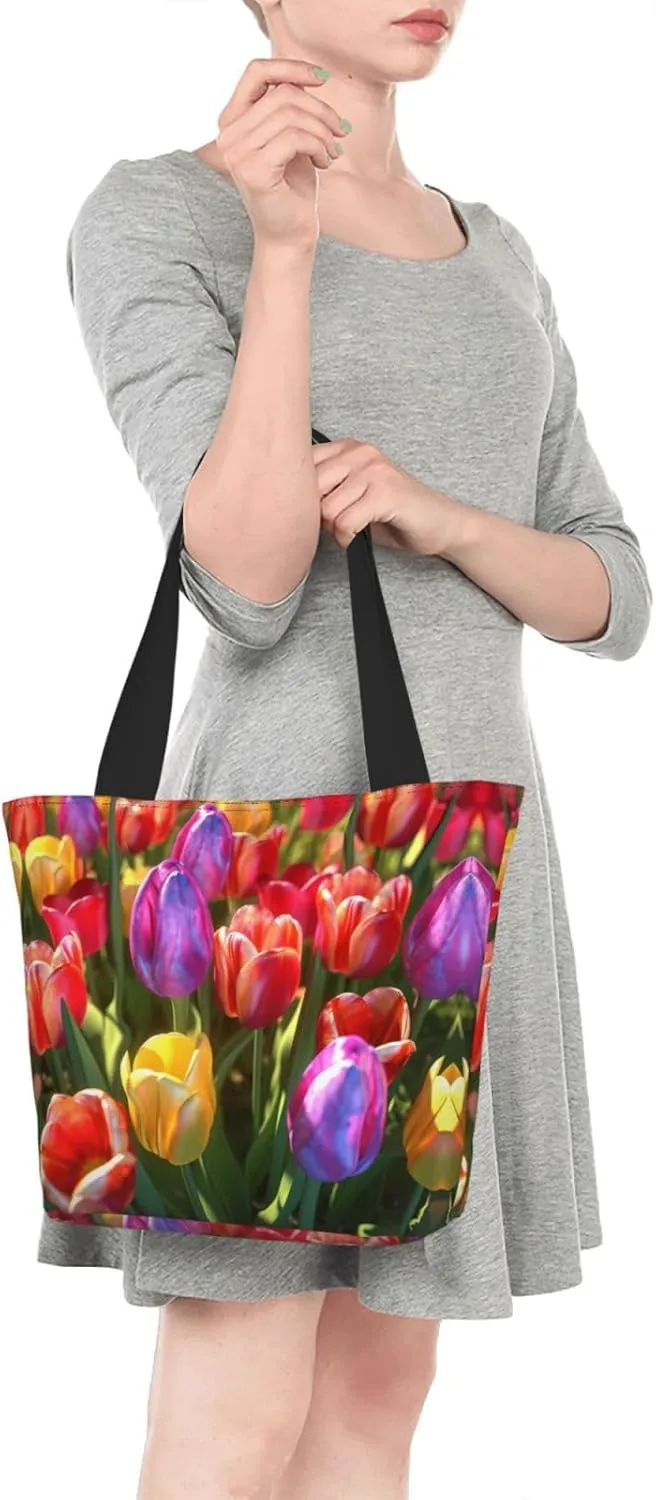 Strawberry Printed Fashionable Large Handbag And Shoulder Bag, Suitable For Various Daily Use