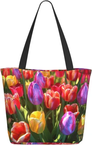 Strawberry Printed Fashionable Large Handbag And Shoulder Bag, Suitable For Various Daily Use