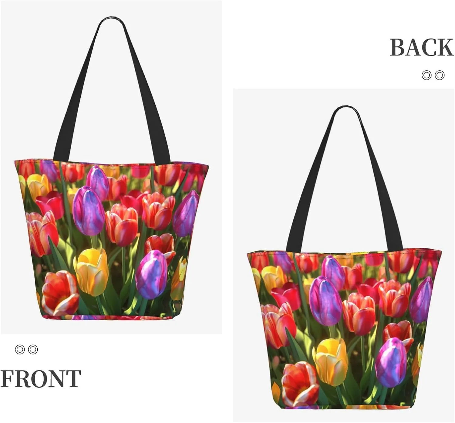 Strawberry Printed Fashionable Large Handbag And Shoulder Bag, Suitable For Various Daily Use