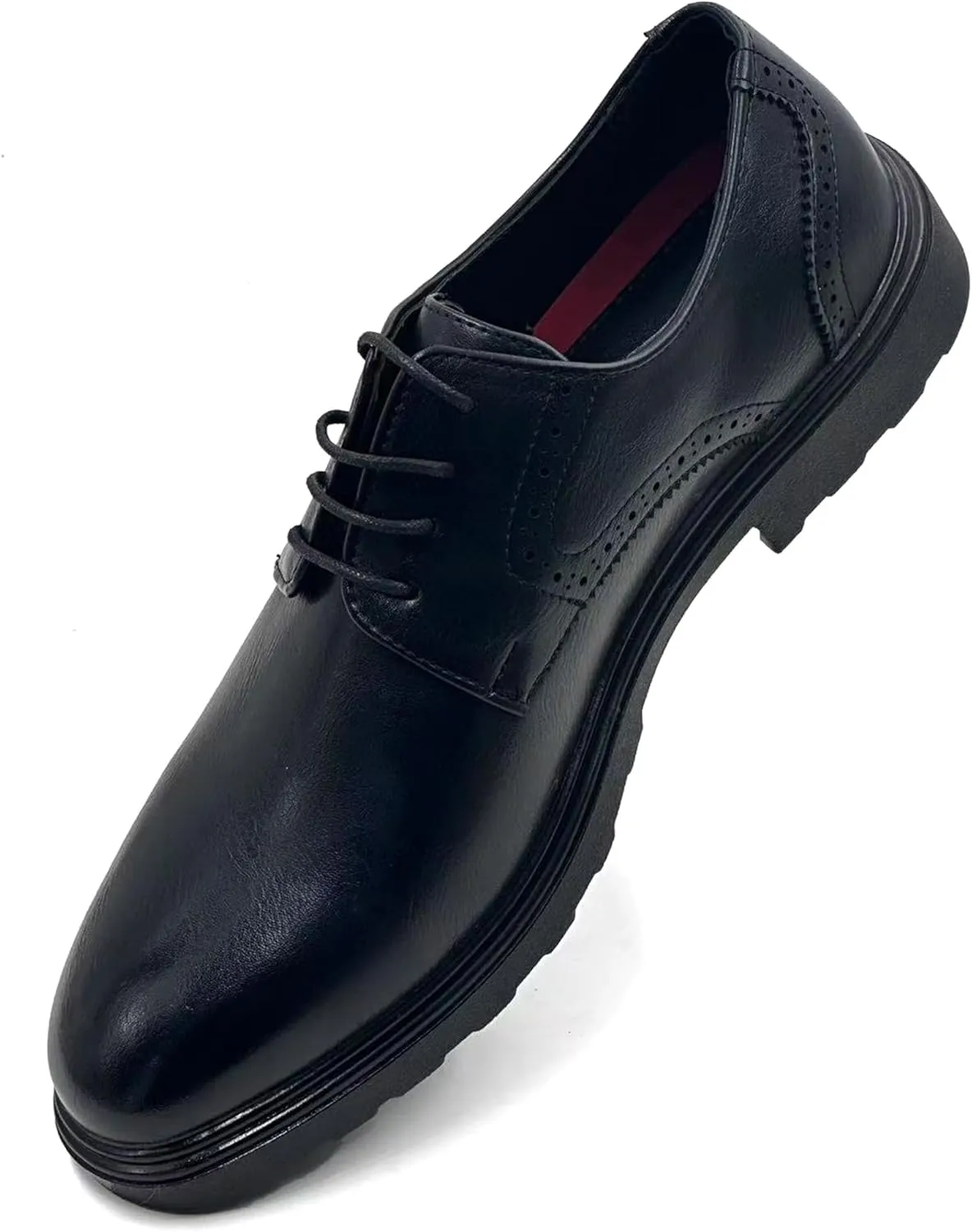 Stylish & Comfort Men’s Business Casual Dress Shoes - Classic Oxford Derby Shoes, Lightweight and Comfortable for Formal and Everyday Wear