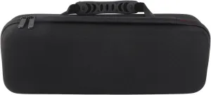 Stylish Black EVA Storage Bag for Hair Curler Accessories, Lightweight Shockproof Hard Shell Case with Anti Vibration Design for Travel