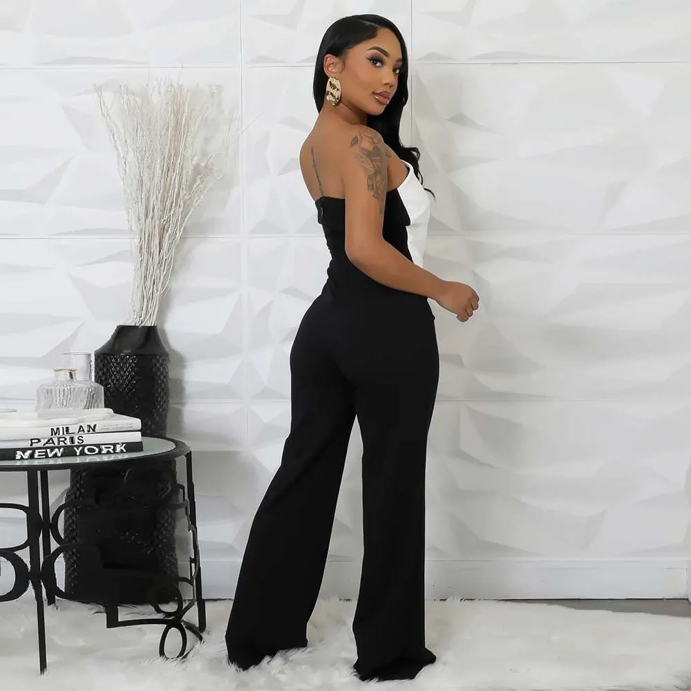 Stylish Button Jumpsuit
