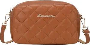 Stylish Ladies Handbags Embroidered Women Shoulder Bags Solid Color Lattice Female Messenger Bag