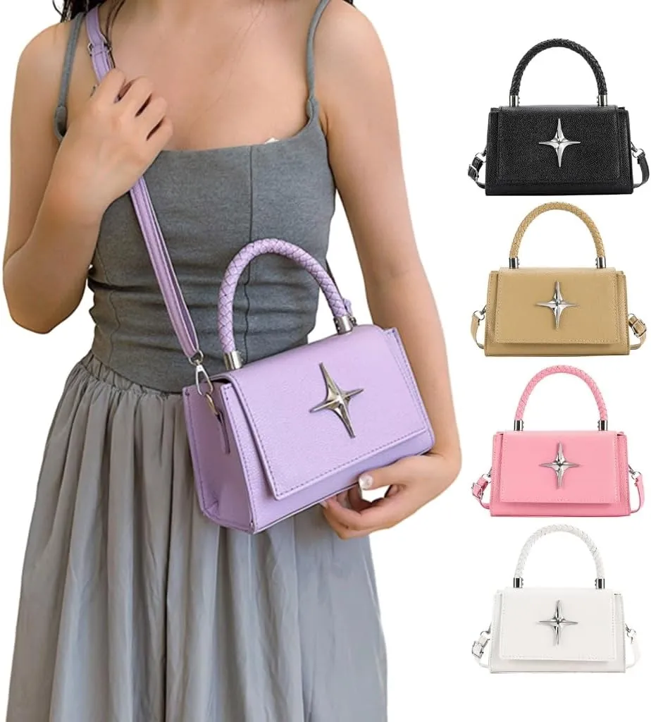 Stylish Small Square Handbag PU Shoulder Bag Elegant & Versatile Crossbody Bag Minimalists for Fashionable Women