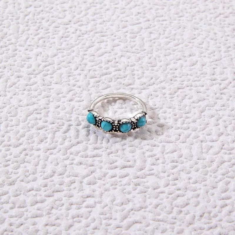 Stylish Vintage Turquoise Ring