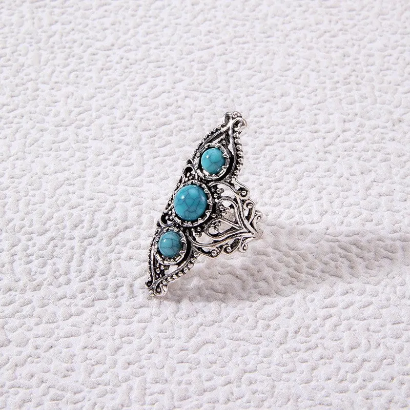 Stylish Vintage Turquoise Ring