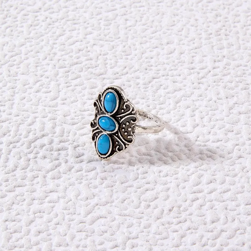 Stylish Vintage Turquoise Ring
