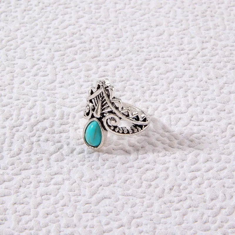 Stylish Vintage Turquoise Ring