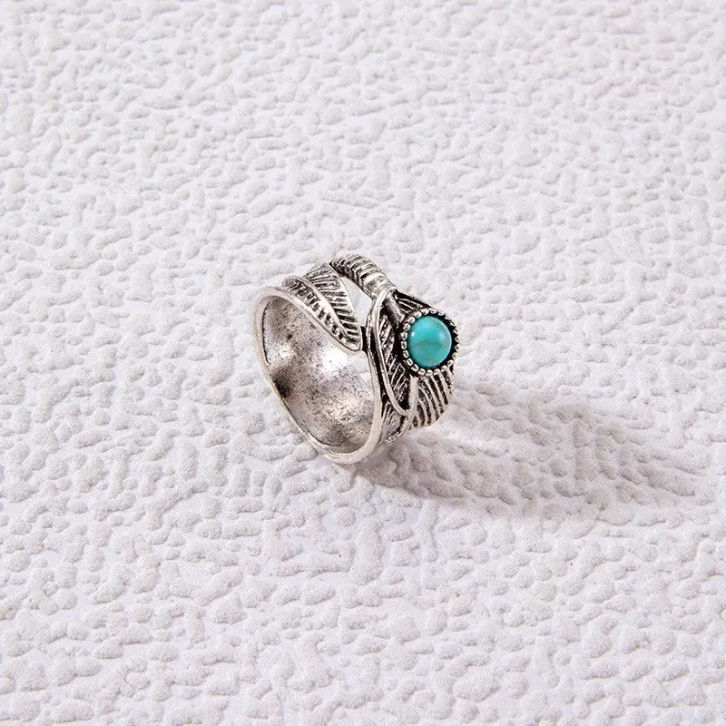 Stylish Vintage Turquoise Ring