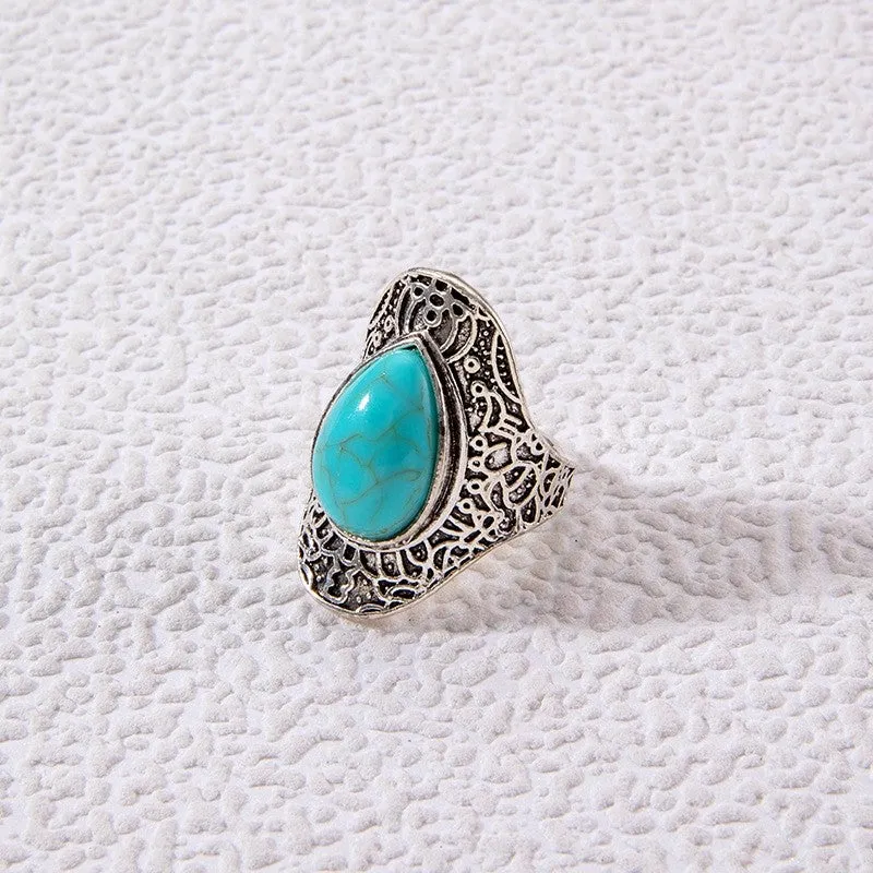 Stylish Vintage Turquoise Ring