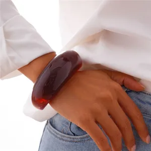 Stylish Wide Transparent Bangle
