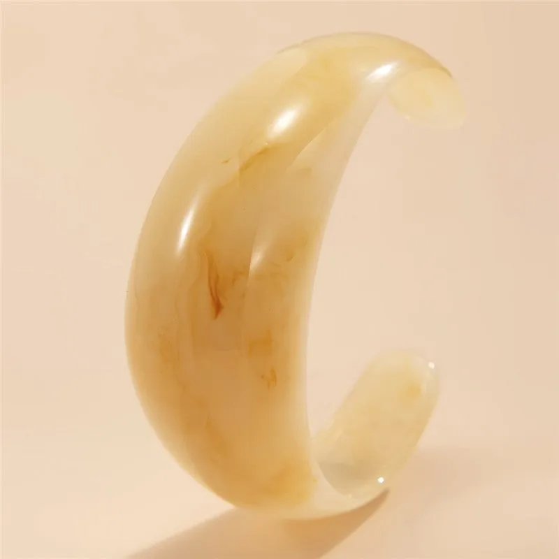Stylish Wide Transparent Bangle
