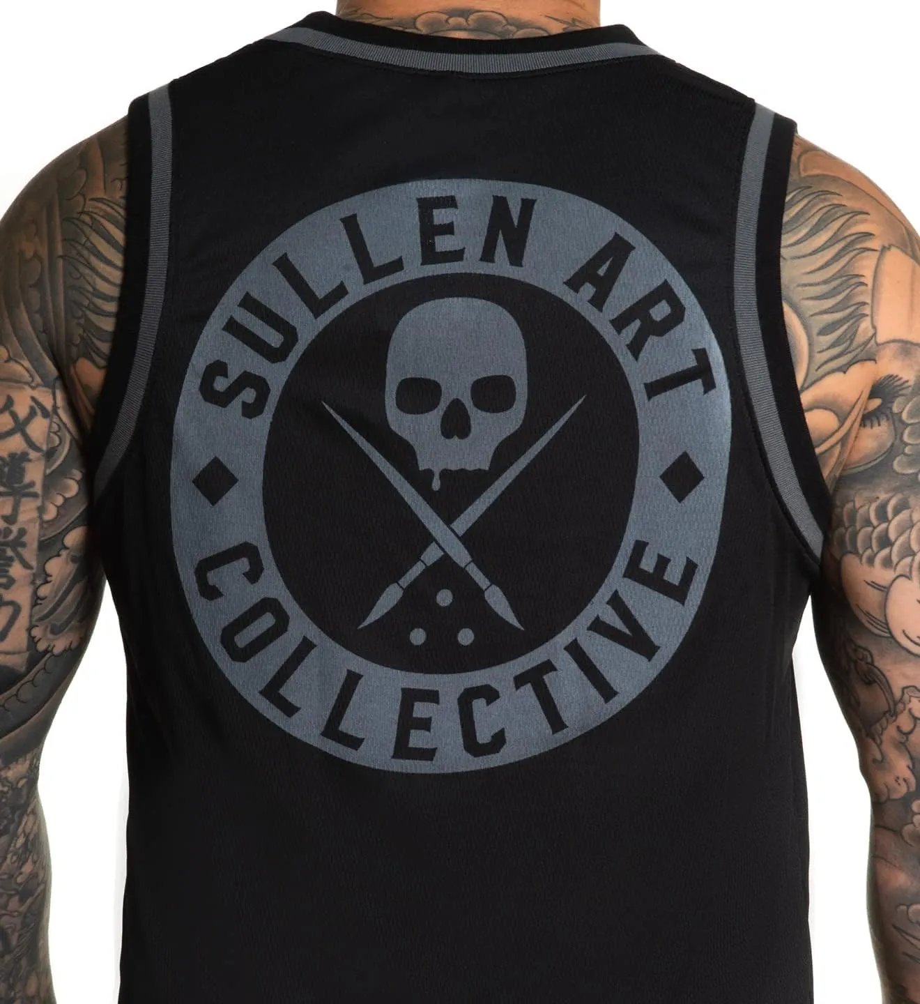 Sullen Men's BOH Tattoo Lifestyle Graphic Art Sleeveless Breathable Arm Ribbed Jersey Tank Top