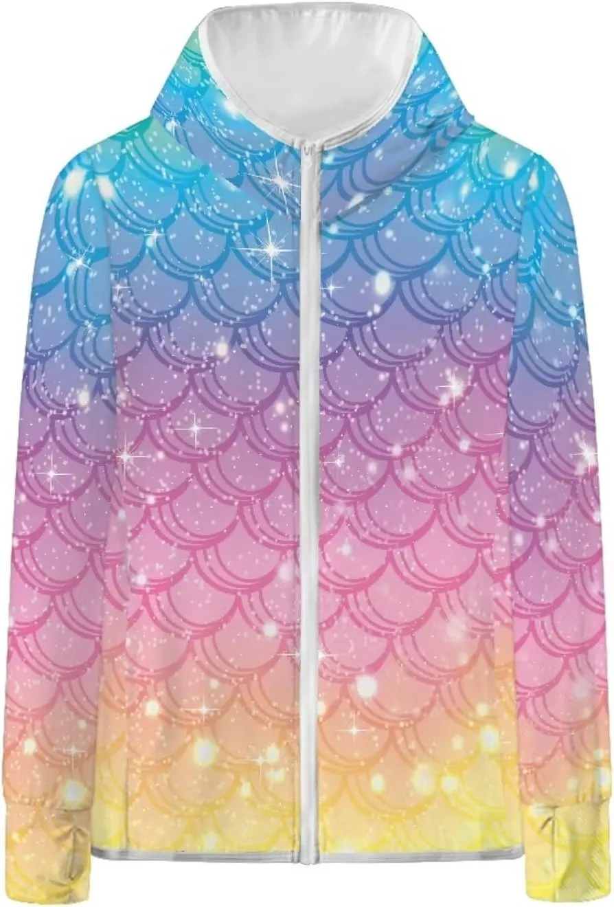 Summer Long Sleeves Sun Shirt,Women UPF 50  Sunshirt with Hooded