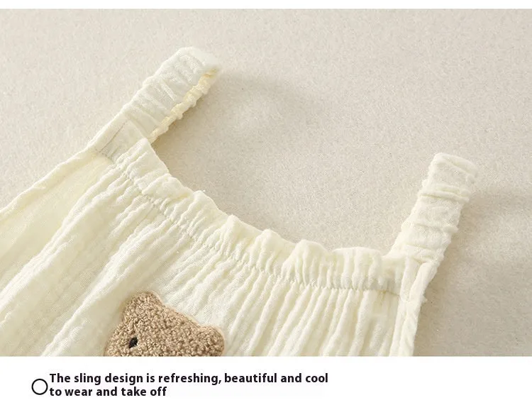 Summer Thin Bodysuit Baby Sling - Set Jumpsuit and Hat