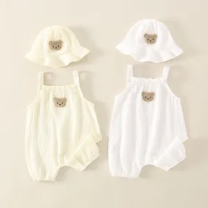 Summer Thin Bodysuit Baby Sling - Set Jumpsuit and Hat