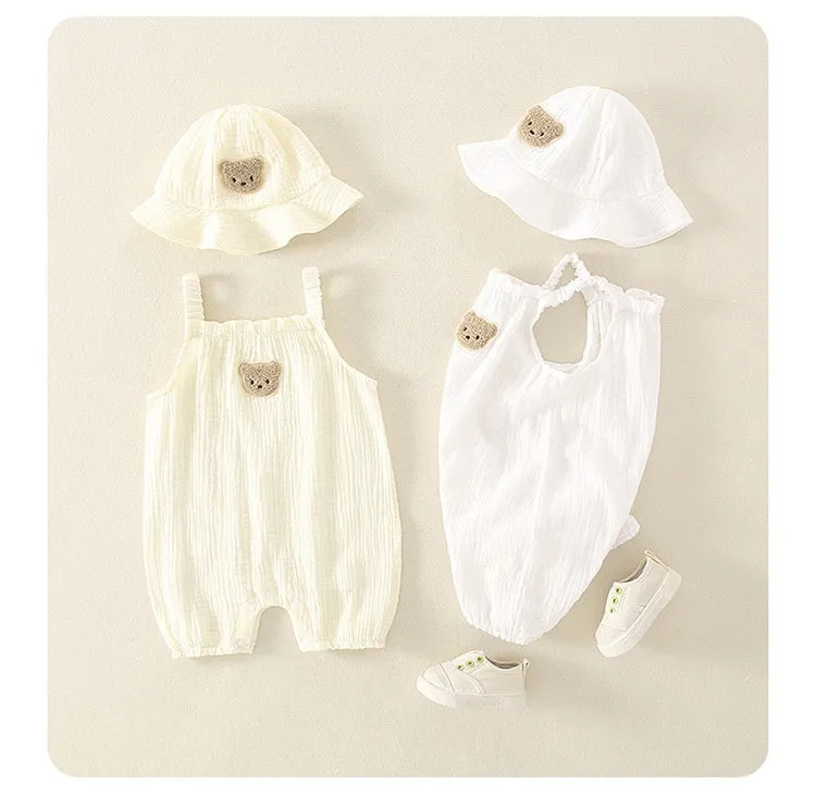 Summer Thin Bodysuit Baby Sling - Set Jumpsuit and Hat