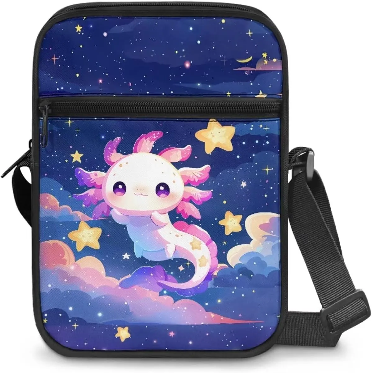 Suobstales Small Crossbody Bag for Women Men, Mini Messenger Bag Shoulder Bag Sling Bag with Zipper Pocket for Phone Passport