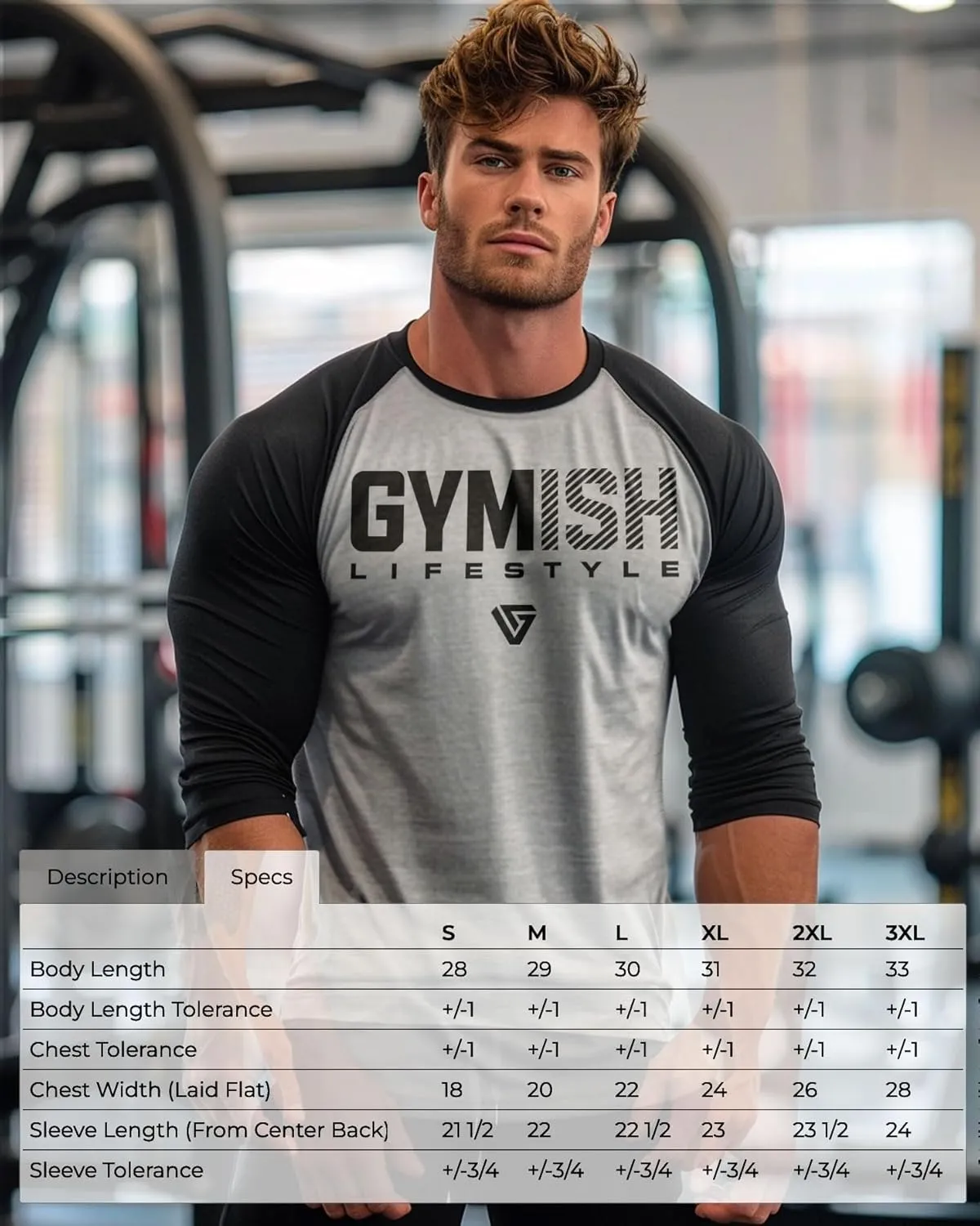 Supreme Funny Raglan Workout Shirt, Inspirational Gym 3/4 Sleeve Mens T-Shirts