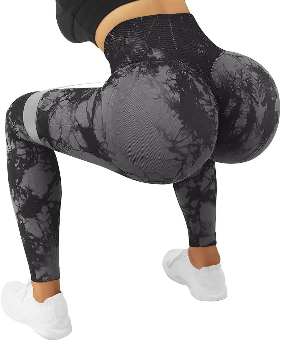SUUKSESS Women Scrunch Butt Lifting Seamless Leggings Booty High Waisted Workout Yoga Pants