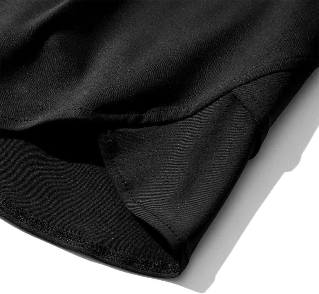 SUUKSESS Womens Pleated Tennis Skirt Crossover High Waisted Mesh Golf Skorts