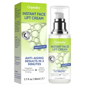 TANGDIAABBCC Instant Face Lift Cream, Temporary Skin Tightening Cream with Hyaluronic Acid, Smoothing Wrinkles, Fine Lines & Puffiness in 2 Minutes