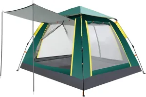 Tent 3-4 Person Windbreak Camping Tent Waterproof Sun Anti UV Tourist Automatic Tents for Outdoor Hiking Beach Travel Outdoor