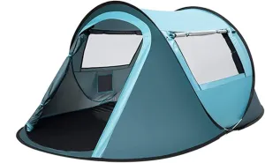 Tent Camping Tent for 3-4 Person 2 Door&2 Mesh Windows Portable Instant Tent Automatic Tent for Family Hiking Outdoor Outdoor