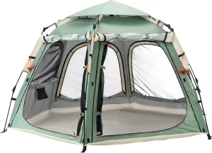 Tents for Camping 2 Person Waterproof Pop Up Camping Tent with Screen Porch 4 Ventilation Mesh Windows & 2 Doors Portable for Camping, Hiking, Beach, Backpacking, and Outdoors