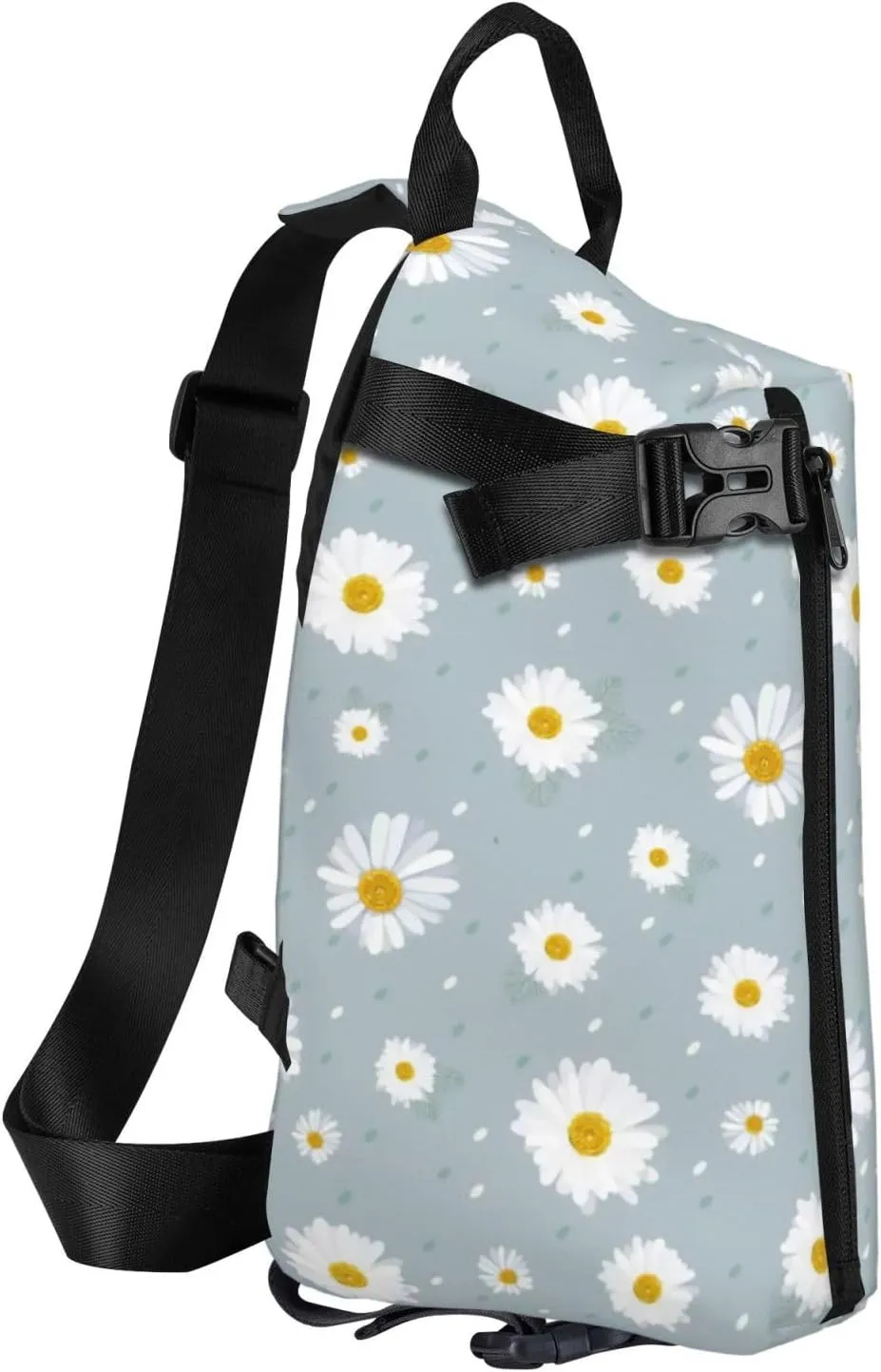 ThAyLa Camomile Flowers Sling Bag For Women Casual Crossbody Backpack Shoulder Bag Chest Bag Daypack For Hiking Sports