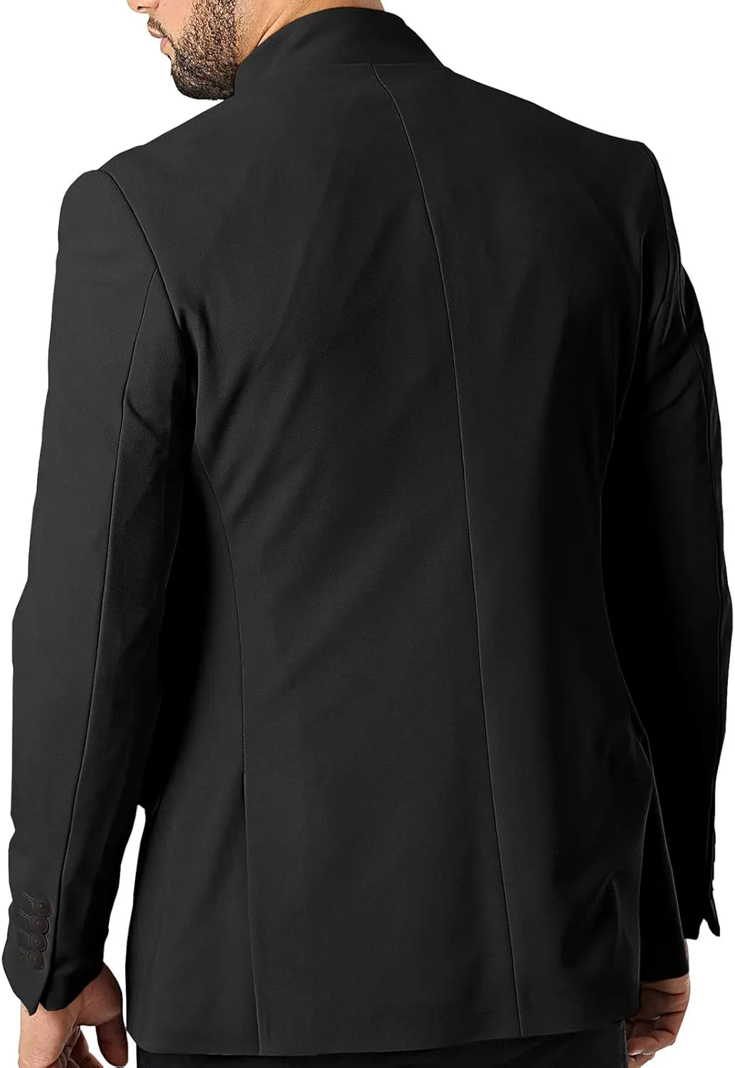 THWEI Mens Casual Suit Blazer Jackets Stand Collar Business Sport Coats