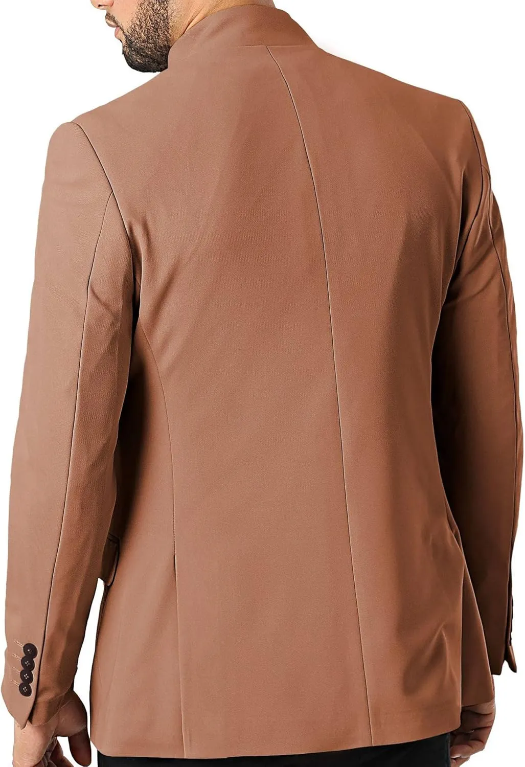 THWEI Mens Casual Suit Blazer Jackets Stand Collar Business Sport Coats