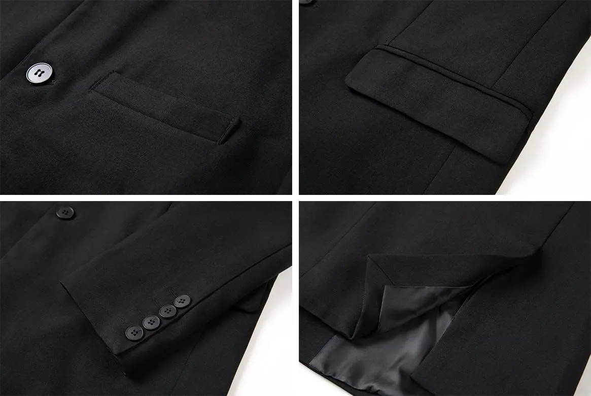 THWEI Mens Casual Suit Blazer Jackets Stand Collar Business Sport Coats