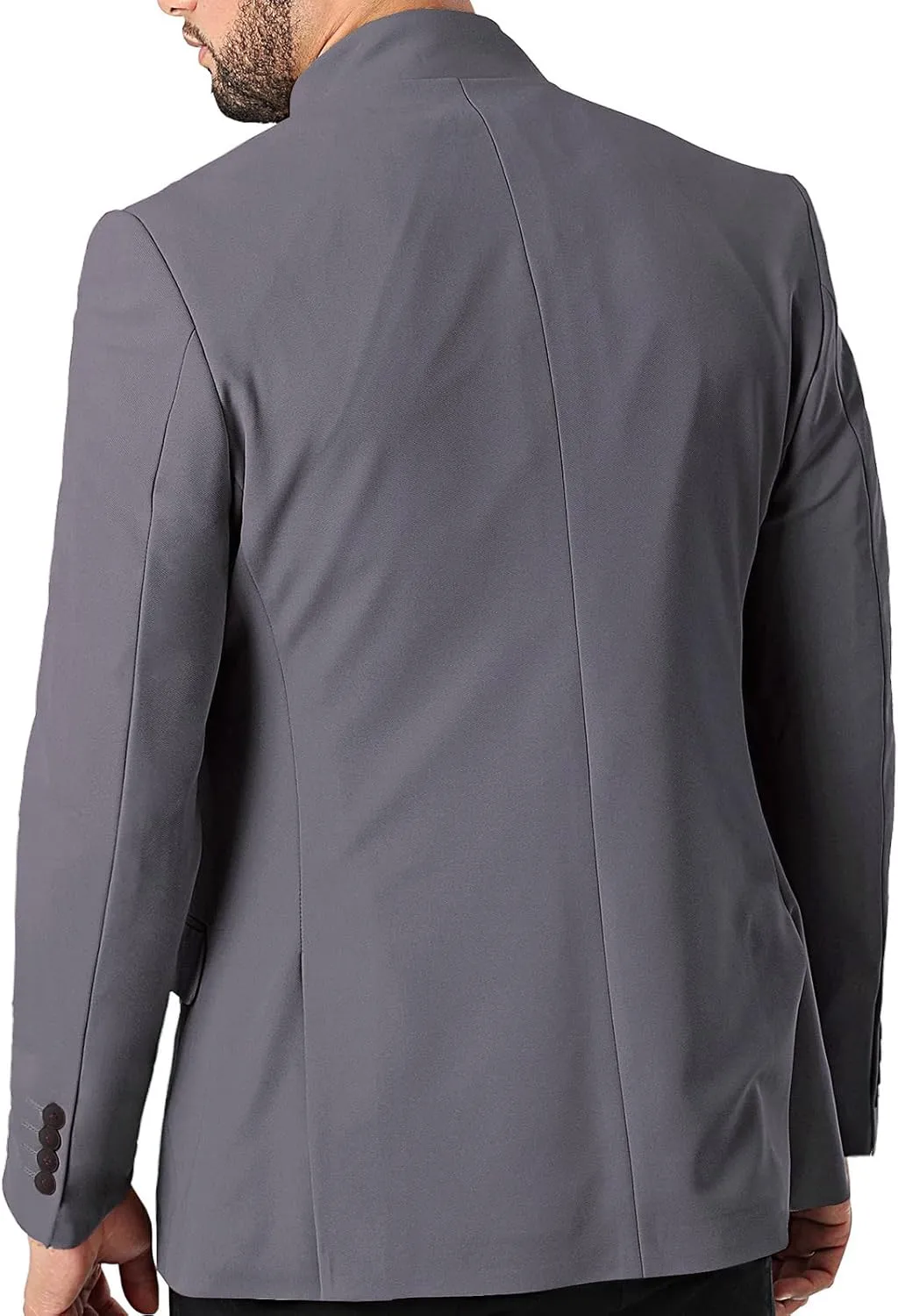 THWEI Mens Casual Suit Blazer Jackets Stand Collar Business Sport Coats