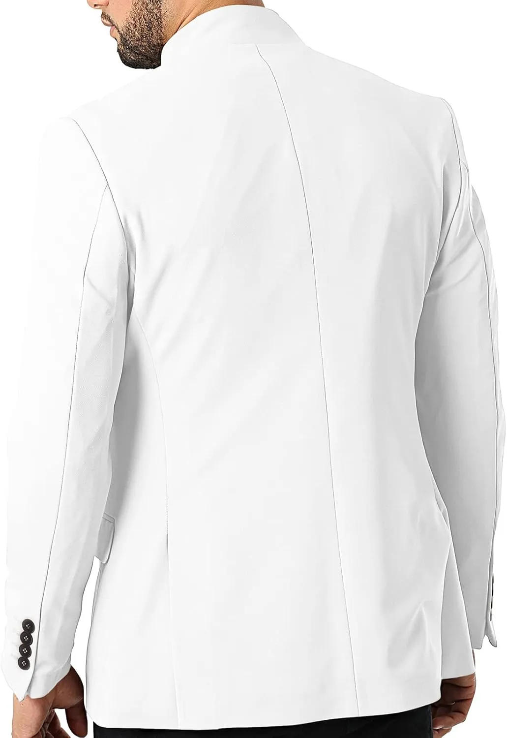 THWEI Mens Casual Suit Blazer Jackets Stand Collar Business Sport Coats