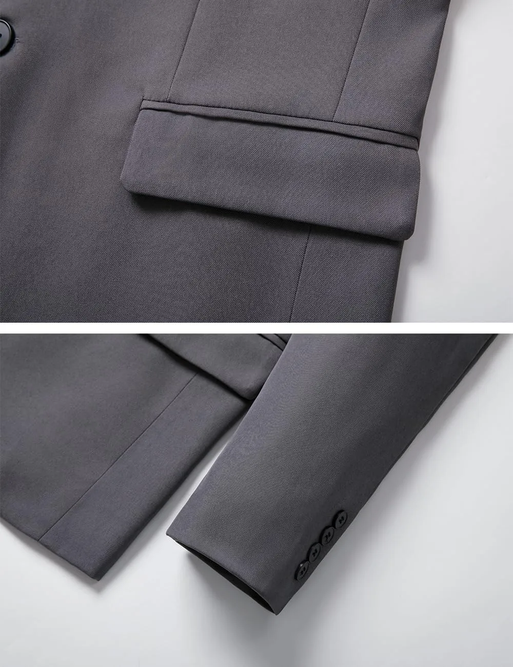 THWEI Mens Casual Suit Blazer Jackets Stand Collar Business Sport Coats