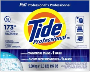 Tide Professional Commercial Powder Laundry Detergent, 155-173 loads, 197 oz, For Business Use (Packaging May Vary)