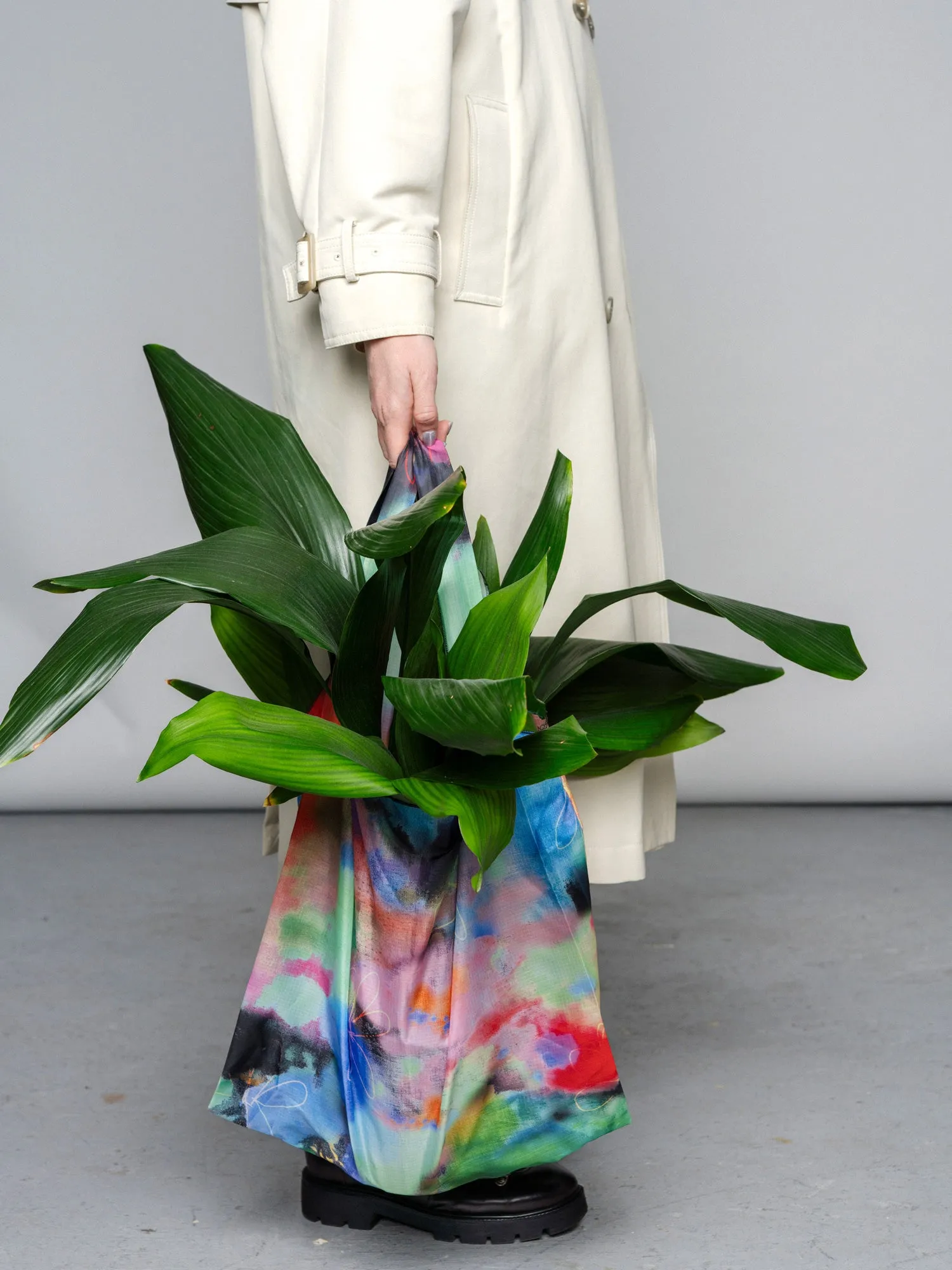 Tie Dye Printed Parachute Shopper Bag