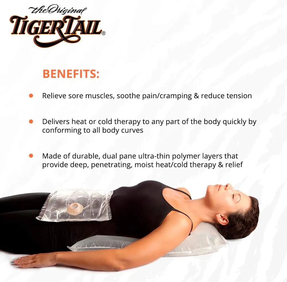 Tiger Tail DrySoak Hot Water Therapy Bag, Large (21" x 23"), Made in USA (Sister Brand Fomentek)