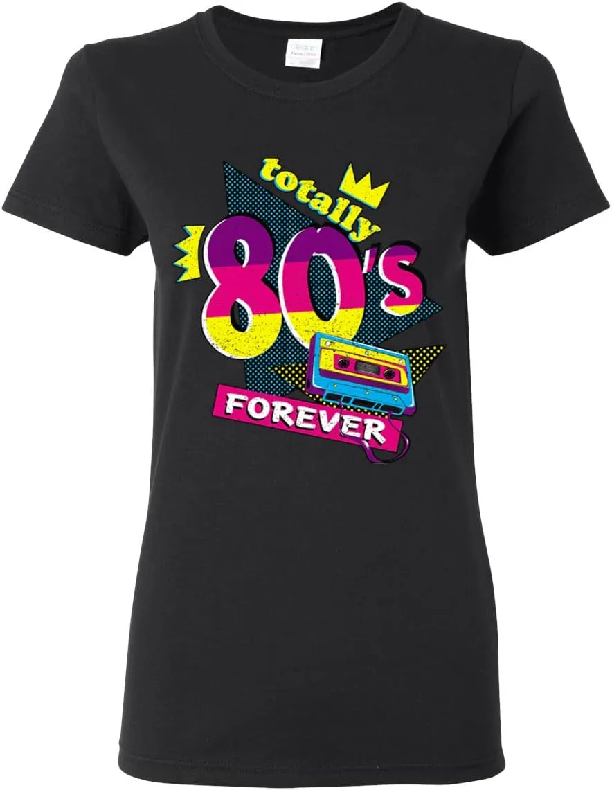 Totally 80's Forever Vintage Womens Graphic T-Shirt