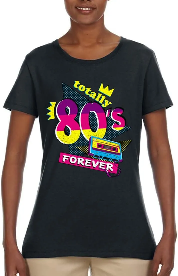 Totally 80's Forever Vintage Womens Graphic T-Shirt