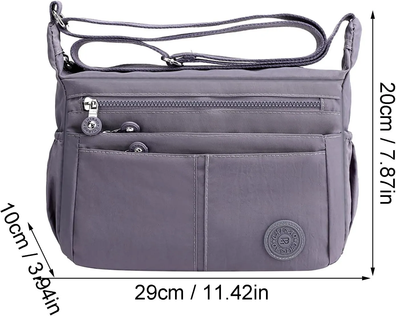 Tote Bag For Women Nylon Cloth Bag Shoulder Bag Lightweight Large Capacity Bag Pockets Casual Messenger Bag For Outdoor Y