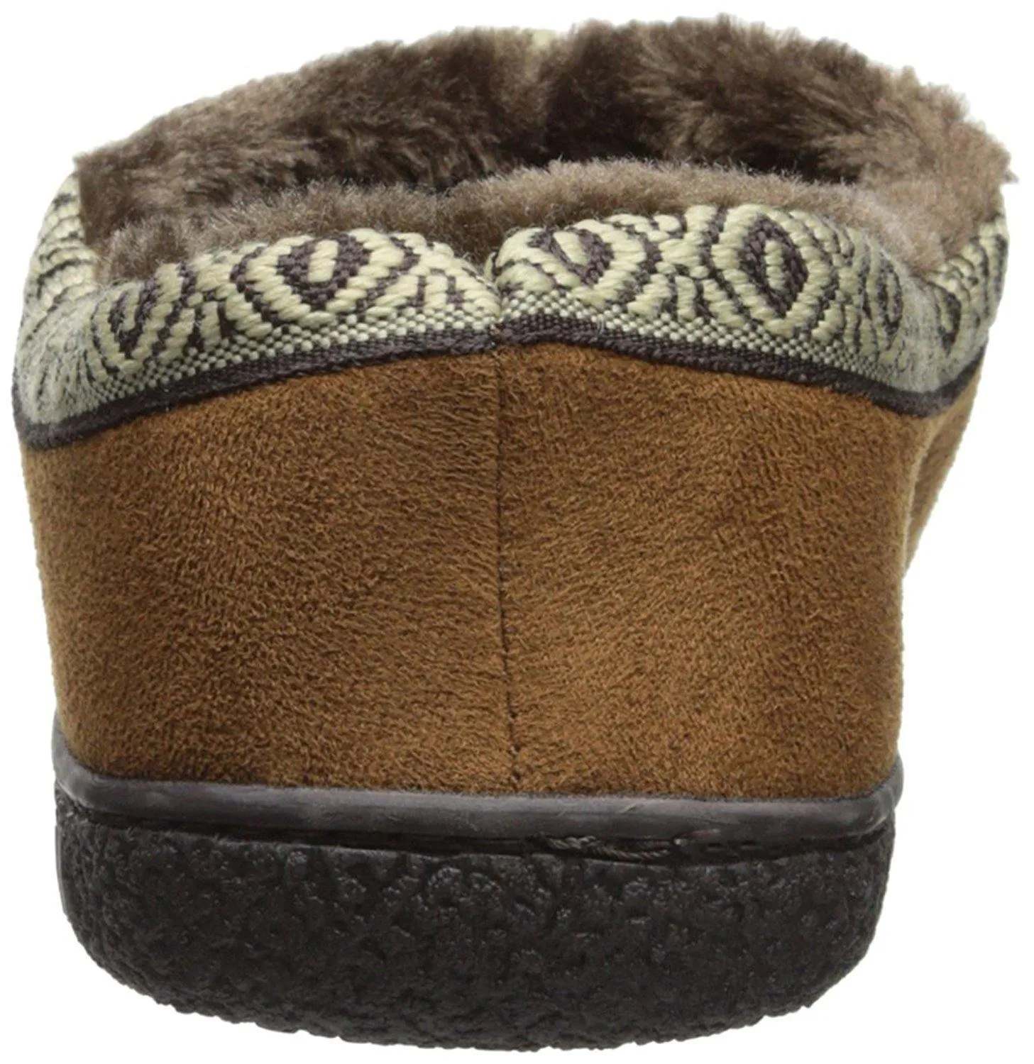 Totes ISOTONER Men's Microsuede Slip-On Slipper (Large - 9.5-10.5, Cognac)