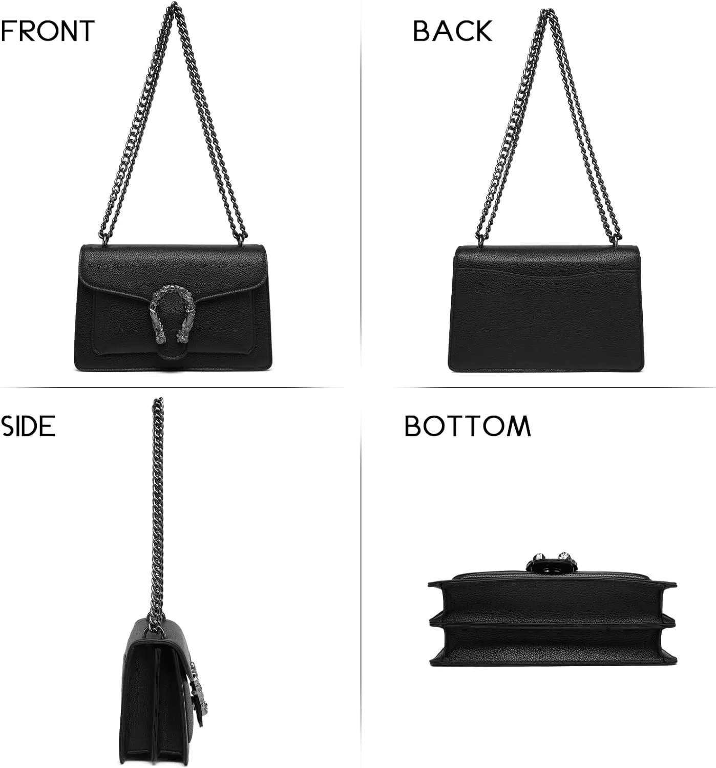 Travistar Crossbody Bags for Women Small Handbags PU Leather Shoulder Bag Purse Evening Bag Quilted Satchels with Chain Strap