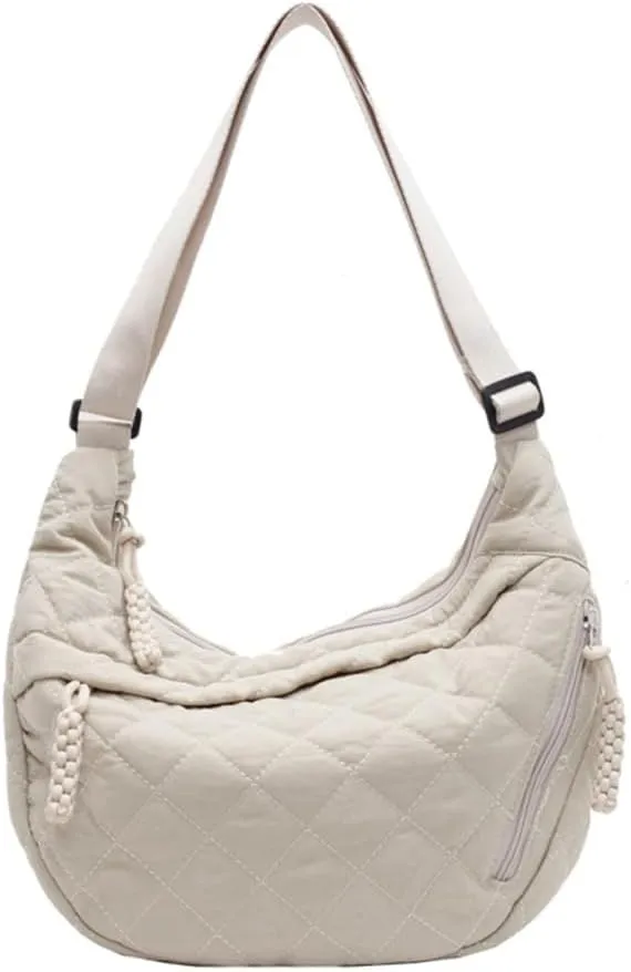 Trendy Handbag Lightweight Canvas Crossbody Purse Stylish Shoulder Bags with Adjustable Strap for Women and Students