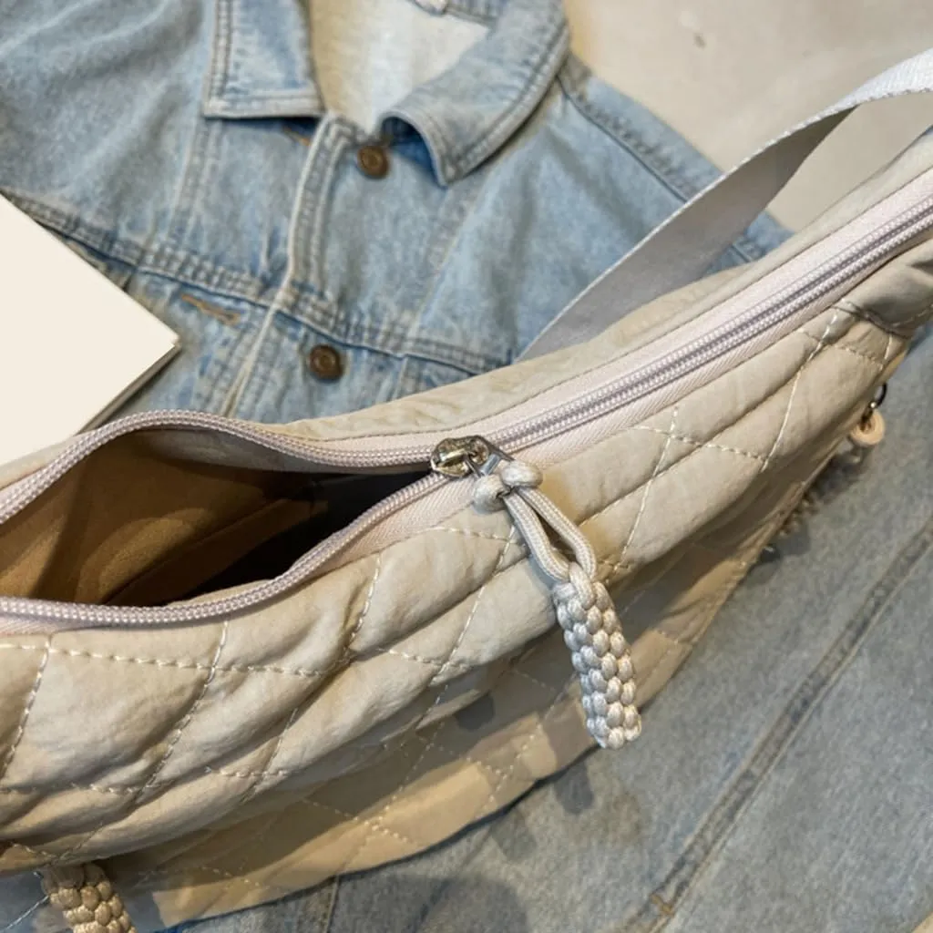 Trendy Handbag Lightweight Canvas Crossbody Purse Stylish Shoulder Bags with Adjustable Strap for Women and Students